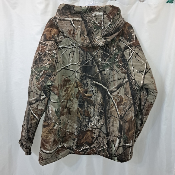 Mens Sz L 42/44 Realtree Camouflage Quilted Insulated Hunting Coat Worn Once - Picture 10 of 14